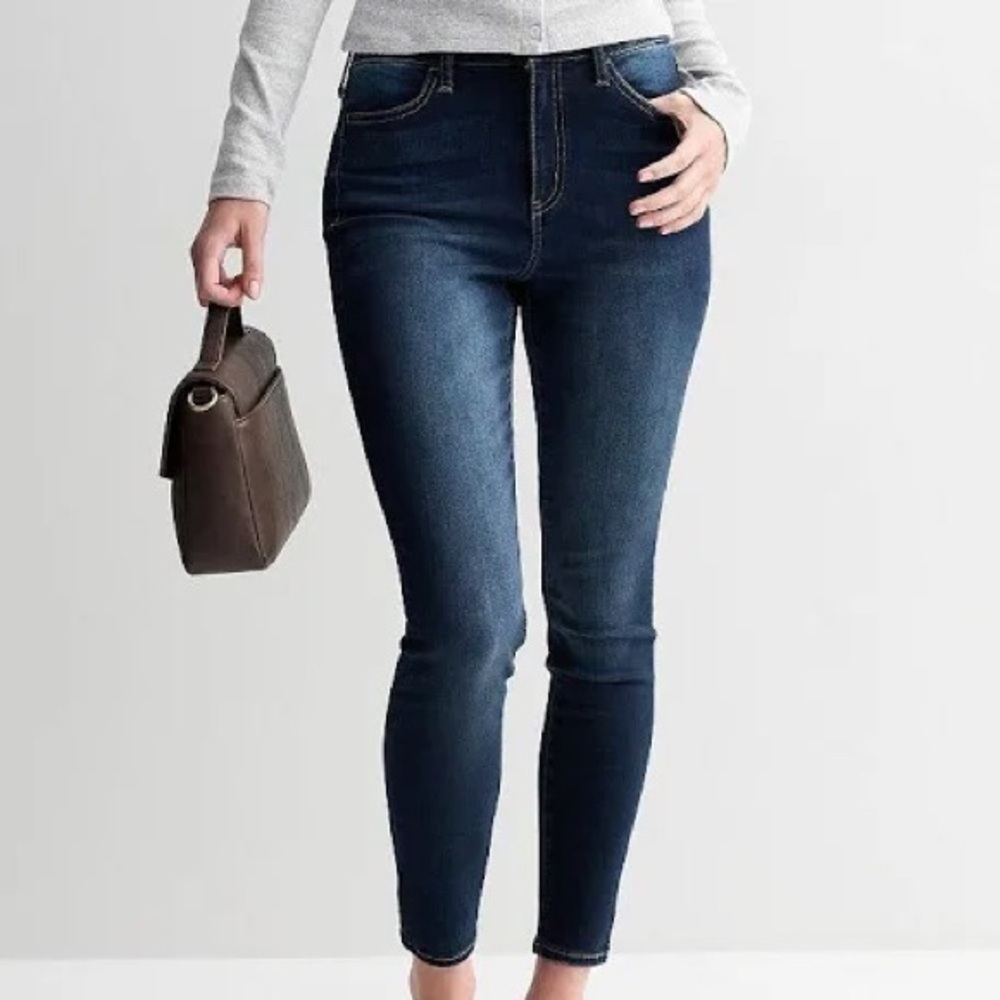 Juniors' SO® High-Rise Women's Dark Blue Skinny Jeans